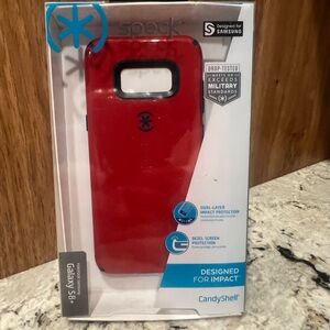 Speck CandyShell Glossy Case Red Black for Samsung Galaxy S8+ Dual Layer Impact